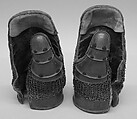 Pair of Gauntlets, Iron, leather, textile, Japanese