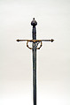 Rapier, Steel, gold, iron, wood, Italian