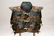 Armored Vest (Manchira), Silk brocade, iron, Japanese
