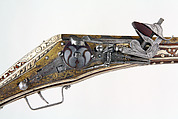 Wheellock Pistol, Wood, gold, steel, copper, bone, German, Nuremberg
