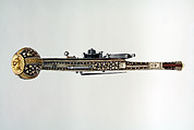 Wheellock Pistol, Wood, gold, steel, copper, bone, German, Nuremberg