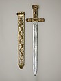 Costume Sword with Scabbard in the Classical Style, Steel, wood, gesso, silver, gold, French, Paris