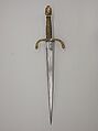 Parrying Dagger, Steel, gold, copper wire, wood, German, Saxon