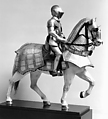 Armor for Man and Horse, Steel, gold, leather, copper alloy, textile, Italian, probably Milan