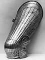 Left Thigh Defense (Cuisse) with Knee Defense (Poleyn), Steel, German