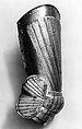 Right Thigh Defense (Cuisse) with Knee Defense (Poleyn), Steel, German