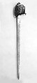 Basket-Hilted Sword, Steel, gold, leather, textile, wood, sharkskin, silver, British