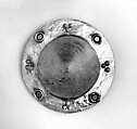 Shield Boss and Grip, Iron, silver, gold, glass, Western European, Gallo-Roman (found in Vermand, France)