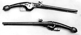 Pair of Wheellock Pistols, Pierre Le Bourgeois  French, Steel, gold, wood, silver, mother-of-pearl, French, Lisieux