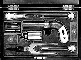 Cased Six-Barreled Revolving Percussion Pistol ("Pepperbox"), Ethan Allen (American, 1808–1871), Steel, gold, silver, ivory, wood (rosewood), velvet, American, Norwich, Connecticut