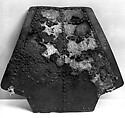 Backplate from a Brigandine, Steel, brass, linen, textile (linen, wool), Italian