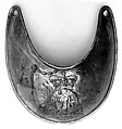 Gorget of an Officer of the King's American Regiment, Brass, gold, Anglo-American
