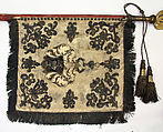 Alliance Banner and Shaft for a Wedding Procession for the Families Bessere von Thalfingen and Seutter von Lötzen, Silk, wood, metal, silver, gilding, German