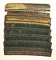 Three Shoulder Defenses (Sodē), Iron, leather, lacquer, silk, Japanese