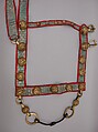Bridle, Iron, gold, textile, Tibetan