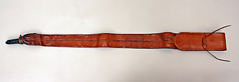 Shot bag (<i>Perdigonera</i>), Leather, iron, gold, Spanish