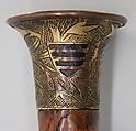 Kidney Dagger in Gothic Style, Henri Husson (French, 1851–1914), Steel, wood (walnut), copper, black enamel, French