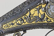 Wheellock Pistol Made for Maximilian I of Bavaria (1573–1651), Emanuel Sadeler (German, Munich, active 1594–1610), Steel, gold, German, Munich