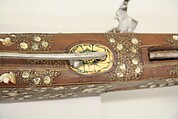 Matchlock Gun, Steel, wood (walnut, red beech), latten, bone, mother-of-pearl, brass, German