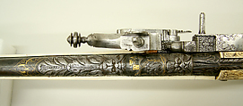 Wheellock Gun, Steel, wood, ivory, gold, silver, German