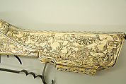 Wheellock Gun, Steel, wood, ivory, gold, silver, German