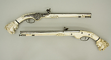 Pair of Wheellock Pistols, Steel, ivory, Dutch