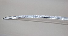 Sword (Firangi), Steel, iron, silver, gold, textile, hilt, Indian; blade, European