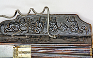 Wheellock Rifle, Lienhart Has (German, active ca. 1663), Steel, wood (walnut), brass, bone, German, Gmünd