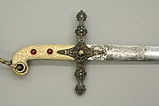 Saber Presented to Captain H. J. Hartstene by Queen Victoria in 1856, Silver, steel, velvet, ivory, gold, British, London