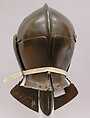 Armet with Matching Wrapper, Steel, leather, Italian, probably Milan