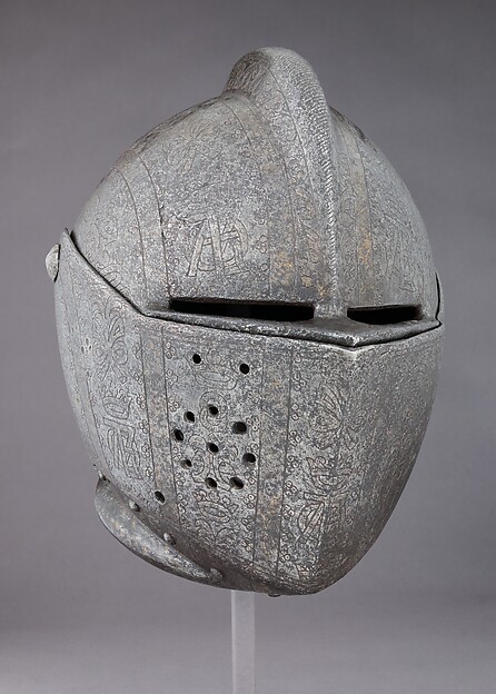 Close-Helmet for the Tournament on Foot by an unrecorded maker, The Metropolitan Museum of Art
