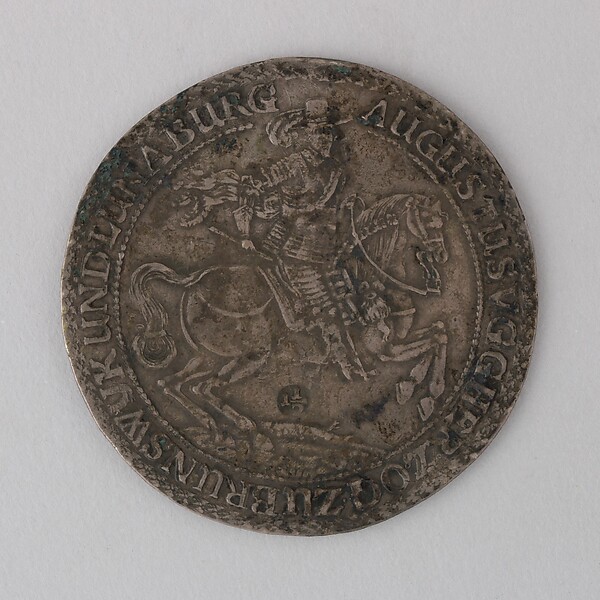 Coin (One and One-Half Thaler) Showing Augustus V, Duke of Brunswick-Luneburg