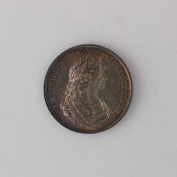 Medal Showing Charles II and Catherine