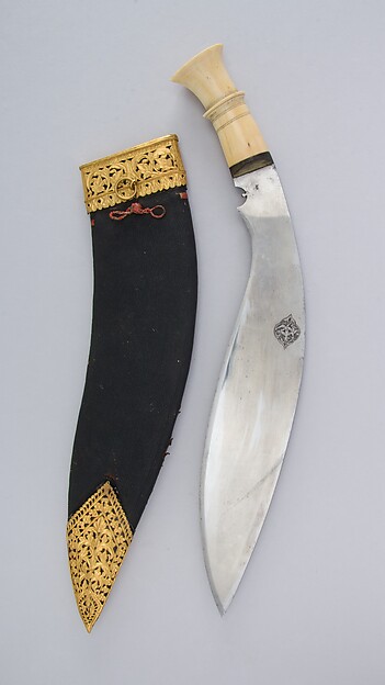 Knife (Kukri) with Sheath by an unrecorded maker, The Metropolitan Museum of Art