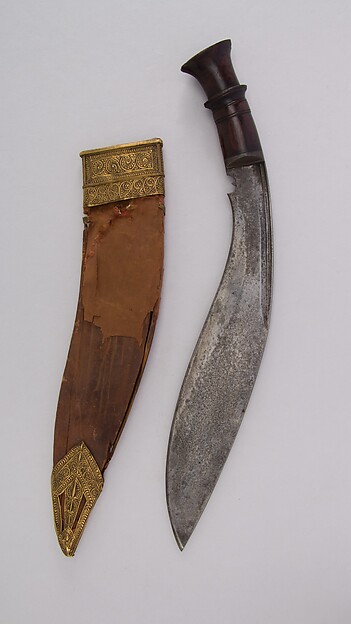 Knife (Kukri) with Sheath by an unrecorded maker, The Metropolitan Museum of Art