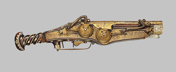 Peter Peck, Double-Barreled Wheellock Pistol Made for Emperor Charles V (reigned 1519–56)