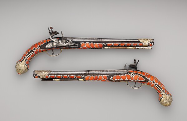 Pair of Flintlock Pistols by an unrecorded maker, The Metropolitan Museum of Art