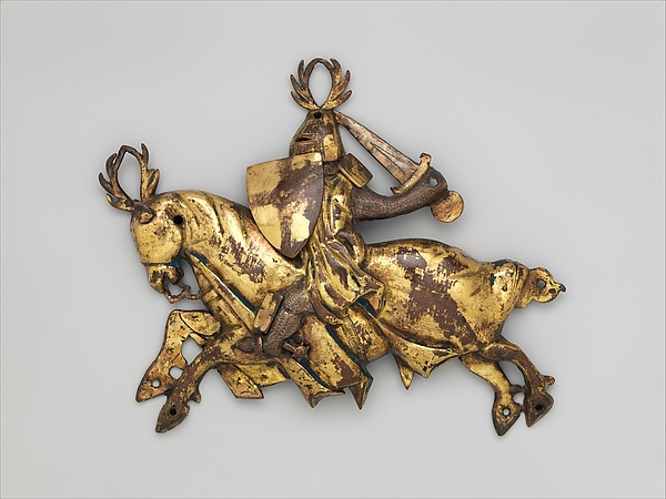 Ornamental Plaque of a Knight on Horseback by an unrecorded maker, The Metropolitan Museum of Art