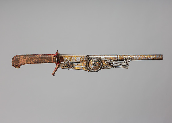 Wheellock Hunting Pistol with
Sword Grip by an unrecorded maker, The Metropolitan Museum of Art