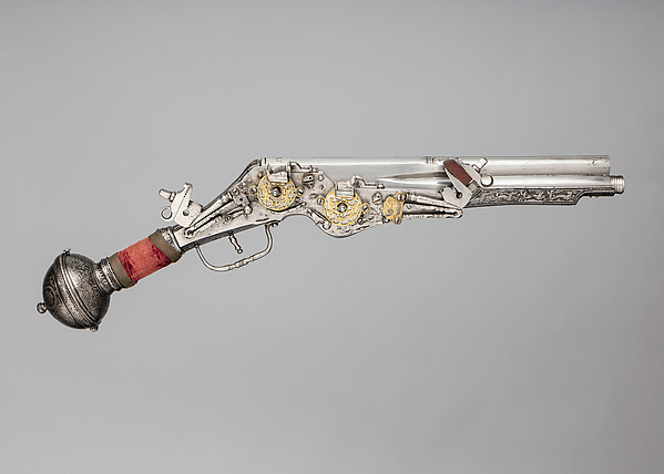 Wheellock Double Barrel, Double Lock Pistol by an unrecorded maker, The Metropolitan Museum of Art