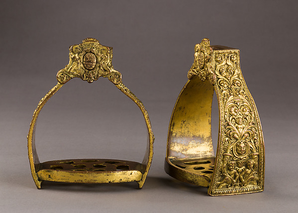 Pair of Stirrups of Paolo Odescalchi (?–1585), Bishop of Penne and Atri