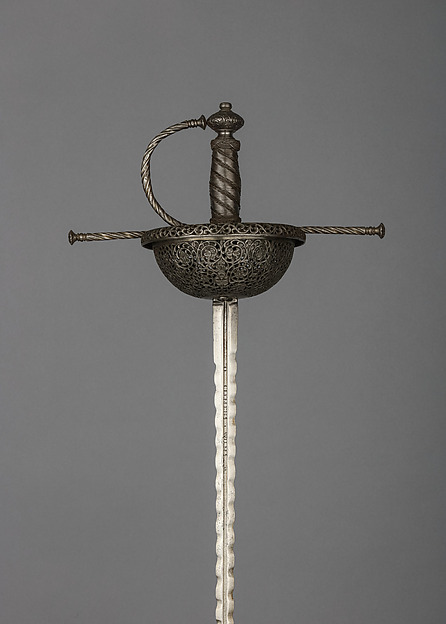 Cup-Hilted Rapier by an unrecorded maker, The Metropolitan Museum of Art