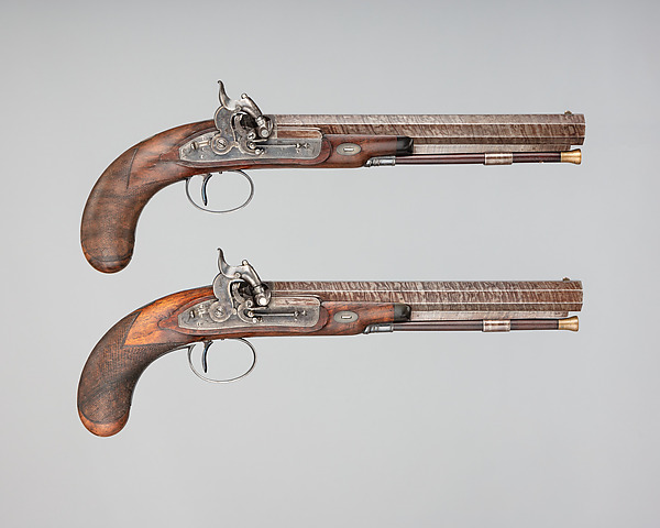 Pair of Pellet-Lock Pistols with Case with Accessories by Charles Moore, The Metropolitan Museum of Art