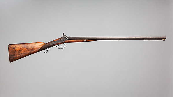 Side-by-Side Self-Priming Pellet-Lock Shotgun by Joseph Egg, The Metropolitan Museum of Art