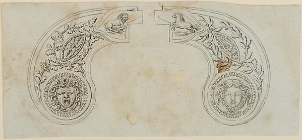 Pair of Designs for the Decoration of the Grips of Pocket Pistols