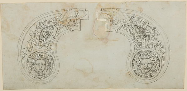 Pair of Designs for the Decoration of the Grips of Pocket Pistols