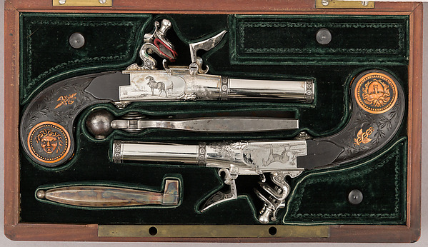 Cased Pair of Double-Barreled Turn-Off Flintlock Pistols by Jean Lepage, The Metropolitan Museum of Art