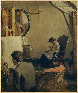 Image for Louis Kronberg in His Studio in Copley Hall