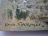 Plaque, Charles Volkmar (American, Baltimore, Maryland 1841–1914 Metuchen, New Jersey), Earthenware, American