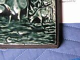 Tile, Chelsea Keramic Art Works (1872–1889), Earthenware, American